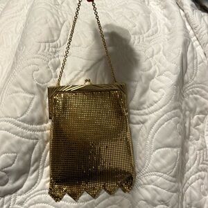Gold mesh  whiting and Davis Purse